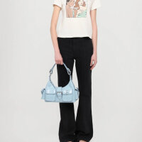 The Kooples Amelia handbag, leather, light blue,...