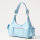 The Kooples Amelia handbag, leather, light blue, 25x29x9cm, elegant shoulder bag, modern design