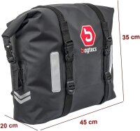 Bagtecs WP8 Satteltaschen 2x30L, wasserdicht, Rollverschluss, Motorrad Seitentaschen, robust, vielseitig einsetzbar