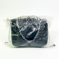 ba&sh womens shoulder bag, leather, black, 60x23x7cm, elegant design, spacious, adjustable strap