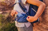 Gregory Juno 24 hiking backpack, green, padded, with hip belt, lightweight daypack for women, ventilated carrying system