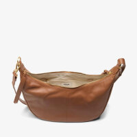 Clarks Willow Moon shoulder bag, brown, leather, 22x34x10cm, elegant design, adjustable strap, spacious