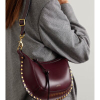 Isabel Marant Oskan Moon Schultertasche Leder, Nieten,...