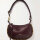 Isabel Marant Oskan Moon shoulder bag, leather, studs, burgundy, 60x30x19cm, adjustable strap, magnetic closure