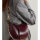 Isabel Marant Oskan Moon shoulder bag, leather, studs, burgundy, 60x30x19cm, adjustable strap, magnetic closure