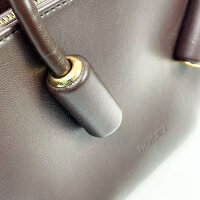 Themoire Olimpia handbag, Bordeaux red, polyester/faux leather, 41x11.5x16cm, elegant clutch, modern design