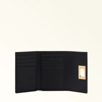 Furla 1927 M Geldbörse Damen, Leder, Twist-Lock, Schwarz, Kompakt, 13x9x3cm, stilvoll & praktisch