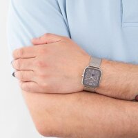 Casio MTP-M305M-8AVER Herren Armbanduhr, Multi-Zifferblatt, Edelstahl, silber, Casio Collection, Datumsanzeige