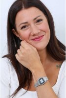 Casio Damen Retro Uhr LA680WEA-1EF, silber,...