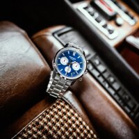 Casio Edifice EFR-575D-2AEF Herrenchronograph, Quarz, Edelstahl, Stoppfunktion, Datumsanzeige, sportlich-elegant