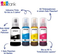 Epson EcoTank ET-2956, A4 multifunction printer, white, ink tank, Wi-Fi, AirPrint, duplex printing, scanning, copying, up to 3 years of ink