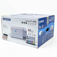 Epson EcoTank ET-2956, A4 multifunction printer, white, ink tank, Wi-Fi, AirPrint, duplex printing, scanning, copying, up to 3 years of ink