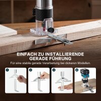 Avhrit AX001, kompakte kabellose Holzfräse, 21V, 2x4.0Ah Akkus, bürstenlos, 15 Fräser-Bits, Holzschneider, vielseitig