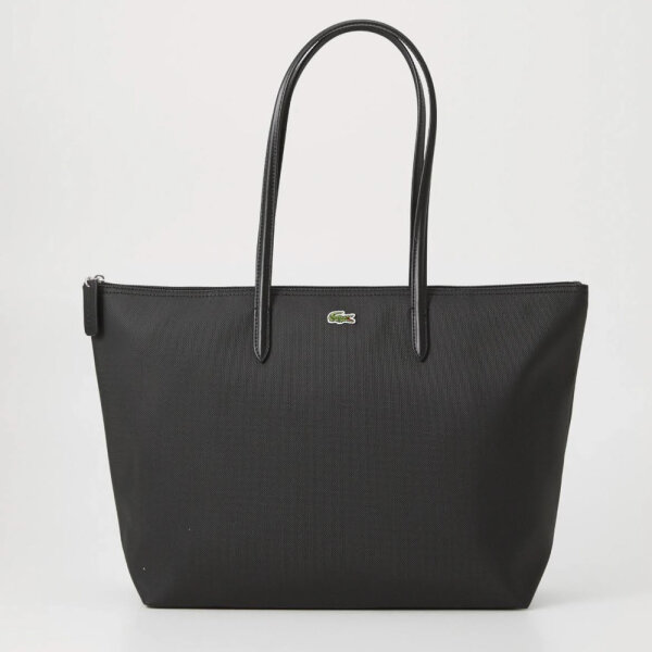 Lacoste L1 Damen Shopper, große Handtasche, schwarz, geräumig, elegantes Design, Logo-Detail, vielseitig einsetzbar