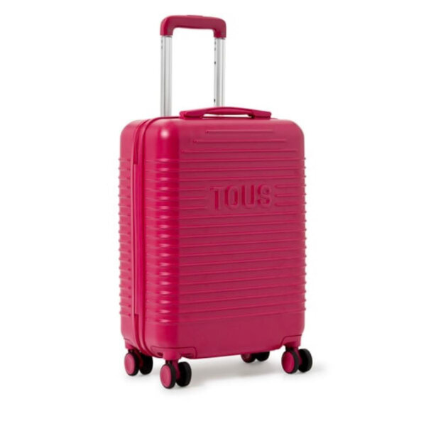 Tous suitcase 2002129225, medium, hard shell, pink, 45.7L, 56x39.5x20.7cm, lightweight, 4 wheels
