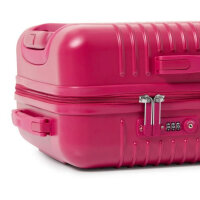 Tous suitcase 2002129225, medium, hard shell, pink, 45.7L, 56x39.5x20.7cm, lightweight, 4 wheels