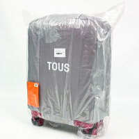 Tous suitcase 2002129225, medium, hard shell, pink, 45.7L, 56x39.5x20.7cm, lightweight, 4 wheels