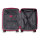 Tous suitcase 2002129225, medium, hard shell, pink, 45.7L, 56x39.5x20.7cm, lightweight, 4 wheels