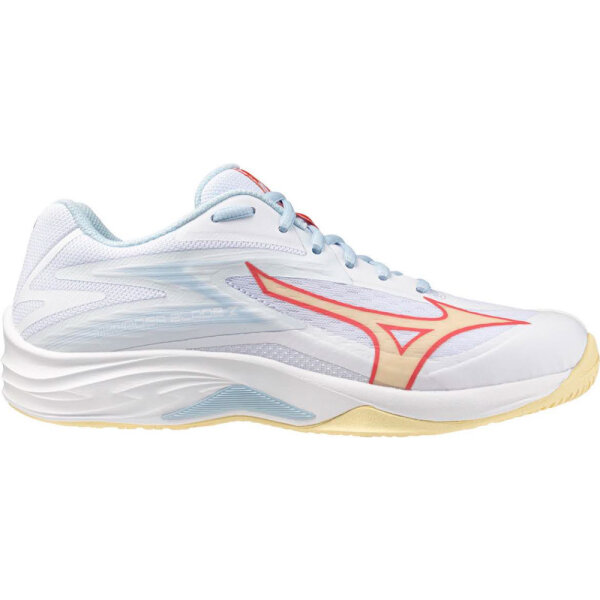 Mizuno Thunder Blade Z womens indoor shoes, size 38, lightweight, breathable, optimal cushioning, non-slip sole