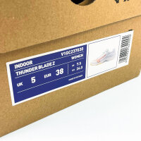 Mizuno Thunder Blade Z womens indoor shoes, size 38, lightweight, breathable, optimal cushioning, non-slip sole