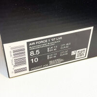 Nike Air Force 1 07 LV8, Sneakers, Size 42, Black/Wolf, Leather, Classic Sole, Sporty, Striking Design