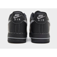 Nike Air Force 1 07 LV8, Sneakers, Size 44, Black/Wolf, Leather, Classic Sole, Sporty, Comfortable