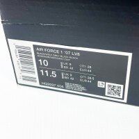 Nike Air Force 1 07 LV8, Sneakers, Size 44, Black/Wolf, Leather, Classic Sole, Sporty, Comfortable