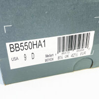 New Balance 550, Sneaker, Gr. 42 ½, schwarz-weiß, Retro-Design, Leder-Mix, bequeme Passform, sportlich-modern