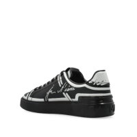 BALMAIN Sneaker EUR 42, Herrenschuh, Schwarz-Weiß, Logo-Print, sportlich, Schnürung, markanter Look