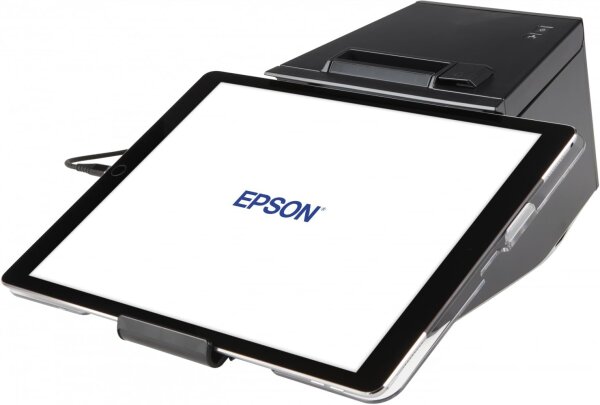 EPSON TM-m30II-SL Bondrucker, 80mm, USB/Ethernet, schwarz, mit flexibler Tablethalterung, Modell C31CH63512