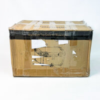 Alu Motorrad Topcase 65L, Universal Heckkoffer mit Schloss, Stauraum für Helm & Gepäck, silber, robust, abschließbar