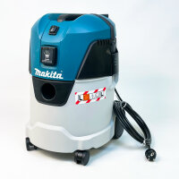 Makita VC2512L Nass-Trockensauger, 25L Behälter, Staubklasse L, robust, für Baustelle & Werkstatt
