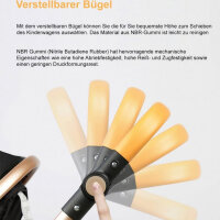 YAZOCO Kombi-Kinderwagen Weinrot, Babyschale, 5-Punkt-Gurt, Getränkehalter, flexibel, sicher, komfortabel