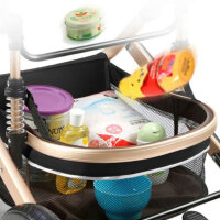 YAZOCO Kombi-Kinderwagen Weinrot, Babyschale, 5-Punkt-Gurt, Getränkehalter, flexibel, sicher, komfortabel
