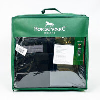 HORSEWARE Rambo Stalldecke 400g, glattes Futter, Größe 63, schwarz-grau, atmungsaktiv, robust, für Stallhaltung