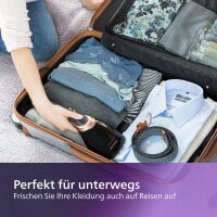 Philips Steam&Go GC365/80 Dampfglätter, 1300W, 24g/min Dampf, SmartFlow-Heizplatte, kompakt, ergonomisch, schwarz