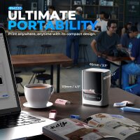 Nelko Etikettendrucker PM220, 2 Zoll, Bluetooth, Thermo,...