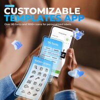 Nelko Etikettendrucker PM220, 2 Zoll, Bluetooth, Thermo, selbstklebend, kompatibel iOS/Android, Einzelhandel, weiß