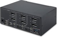StarTech 2-Port KVM Switch, Dual DisplayPort 1.4, 8K/60Hz, 4K/144Hz, 2x USB 3.2, KVM Umschalter für 2 Monitore