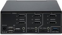StarTech 2-Port KVM Switch, Dual DisplayPort 1.4, 8K/60Hz, 4K/144Hz, 2x USB 3.2, KVM Umschalter für 2 Monitore