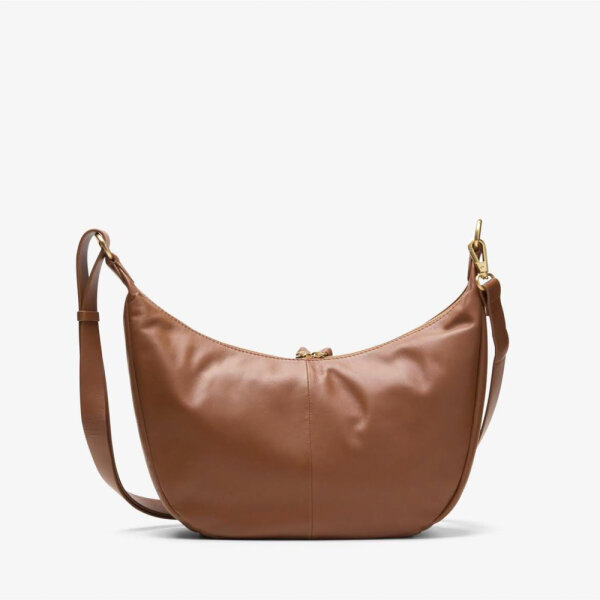 Clarks Willow Moon shoulder bag, leather, brown, 22x34x10cm, elegant design, adjustable strap, spacious main compartment