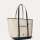 Ralph Lauren Shopper-Tasche mittel, Ecru/Navy, 35,6x49,5x14cm, geräumig, Henkel, elegantes Design