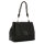 Ermanno Firenze eba S Handtasche, schwarz, 30x22,5x13cm, Mono Handle, elegantes Design, kompakt, Damen-Tasche