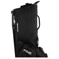 Ping Hoofer Standbag 36414-01, golf bag with 5 compartments, 8 pockets, adjustable shoulder pads, rain cover, padded hip pad
