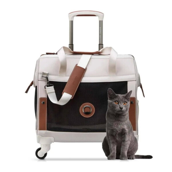 Delsey Chatelet Air 2.0 Haustier-Rollkoffer, 42l, 45x44x27cm, Angora, komfortabel, robust, leicht, mit Rollen