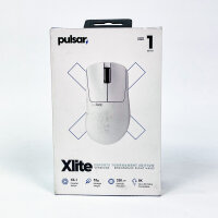 Pulsar Xlite V4 Mini Mouse, White, 32000 DPI, XS-1 Sensor, 750 IPS, Model PXL412, ultra-light, gaming-optimized