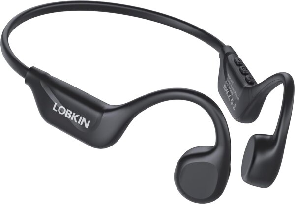 LOBKIN X25 Bone Conduction Bluetooth Headphones, Open-Ear, Waterproof, Sweatproof, Wireless, Ideal for Sports & Outdoors