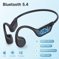 LOBKIN X25 Bone Conduction Bluetooth Headphones, Open-Ear, Waterproof, Sweatproof, Wireless, Ideal for Sports & Outdoors