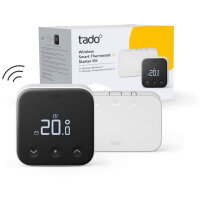 Tado Wireless Smart Thermostat X Starter Kit, wireless receiver & temperature sensor, intelligent heating control