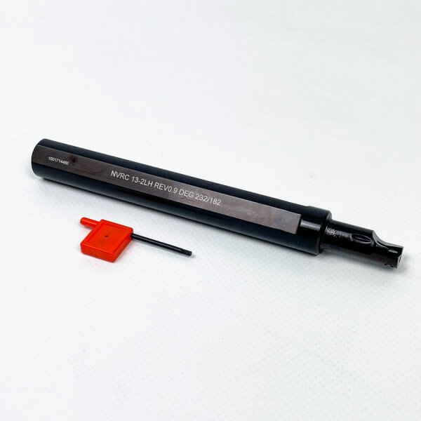 Vardex Vargus turning tool holder NVRC 13-2 LH, REV0.9, for threaded inserts, suitable for DEG 232/182, robust, precise